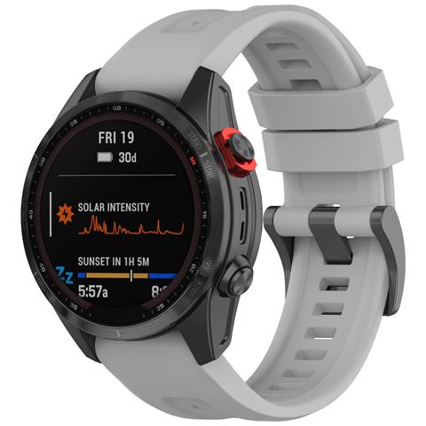 Cinturino In Silicone Per Garmin Fenix 7x 26mm Grey - Foto 2