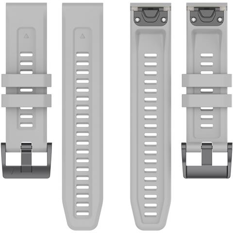 Cinturino In Silicone Per Garmin Fenix 7x 26mm Grey - Foto 5
