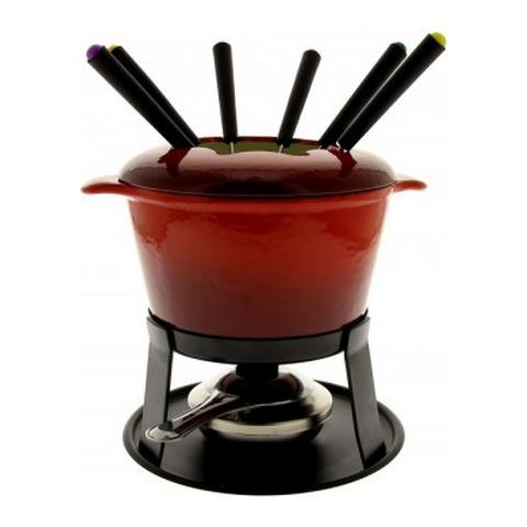 Set Fonduta 6 Forchette Rosso - Hhf0255 - Foto 1