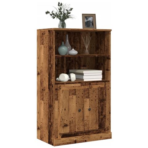 Credenza Legno Antico 60x35,5x103,5 Cm In Legno Multistrato - Foto 3