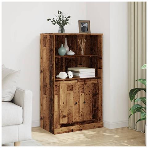 Credenza Legno Antico 60x35,5x103,5 Cm In Legno Multistrato - Foto 1