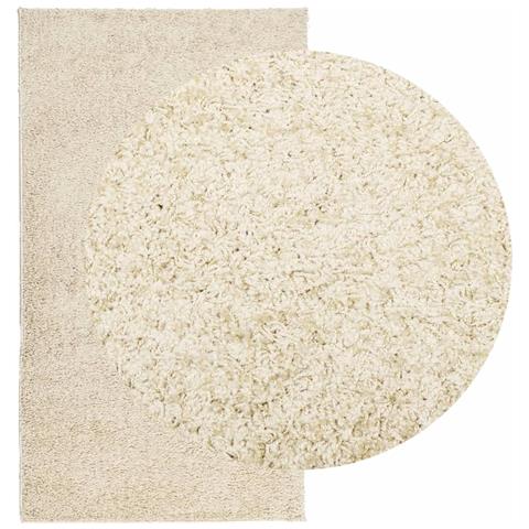 Tappeto Shaggy Pamplona A Pelo Lungo Moderno Oro 60x110 Cm - Foto 3