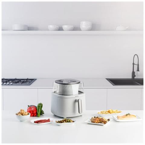 Aero Crisp Spin Singolo 6 L Indipendente 1550 W Friggitrice ad aria calda Bianco - Foto 11