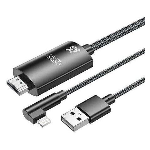Cavo Adattatore Da Lightning A Hdmi - Lunghezza 1,8 M - Supporto Risoluzione 2k (60hz) / 1080p - Scambio Dati E Audio - Foto 1