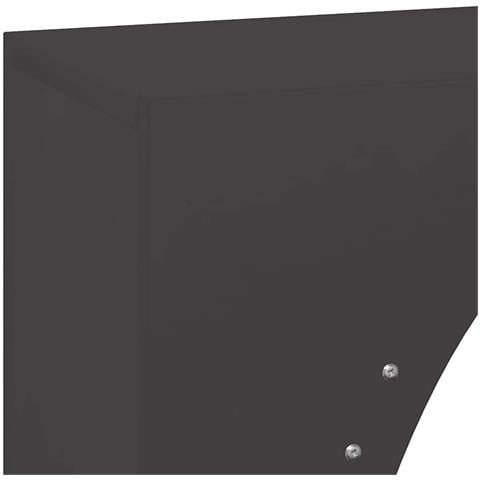 Rastrelliera per Legna da Ardere Nera 50x23x100 cm - Foto 9