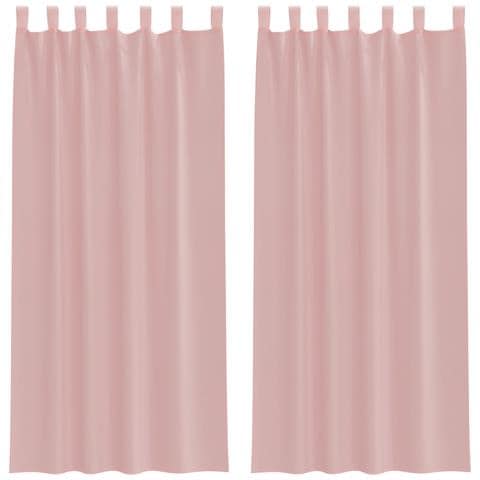 Tende In Voile Con Tasche Per Aste 2 Pz Rosa - Foto 1