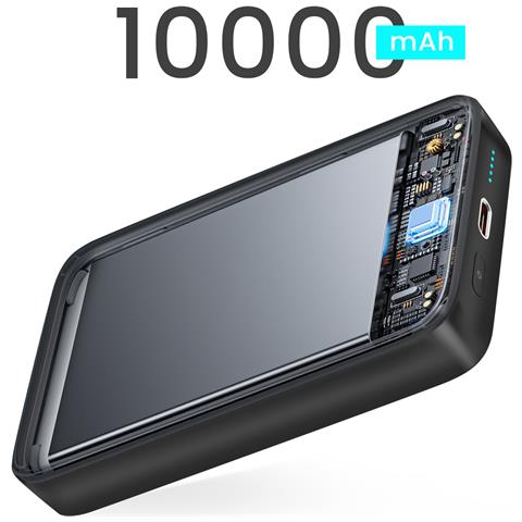 Powerbank Magsafe 10000mah Usb-c 20w Supporto Pieghevole, Nero - Foto 2