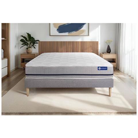 Kit Rete E Materasso Matrimoniale Actiflex Soft 140x190cm - Spessore : 20cm - Molle Insacchettate - Moderatamente Rigido - Foto 1