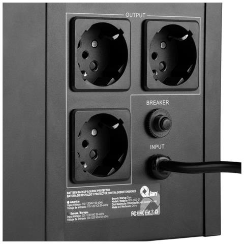 Line Ups 1000va Mini Compact Tower Gruppo Di Continuità A Ricarica Rapida Protezione Da Sovratensioni Tensione Di Uscita 600w - Foto 3