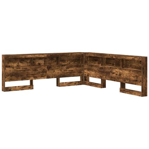 Testata contenitore Rovere fumo 200 cm Legno multistrato - Foto 1