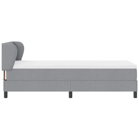 Letto box spring con materasso Grigio chiaro 80 x 200 cm - Foto 9