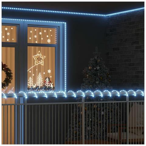 Luce a corda con 2400 LED Bianco Freddo 100 m PVC - Foto 2