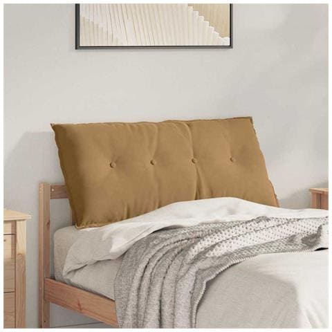 Cuscino per Schiena Marrone 100 x 50 cm Tessuto in Cords - Foto 2