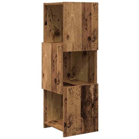 Mobile angolare Bianco 30,5x30x95cm Legno multistrato - Foto 1