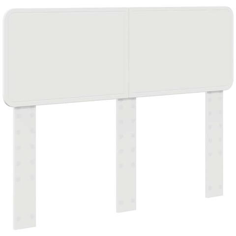 Testiera con testiera Bianco 120 cm Legno multistrato - Foto 1