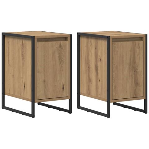 Comodino 2 pcs Rovere Artigianale 39,5 x 30 x 50 cm - Foto 1