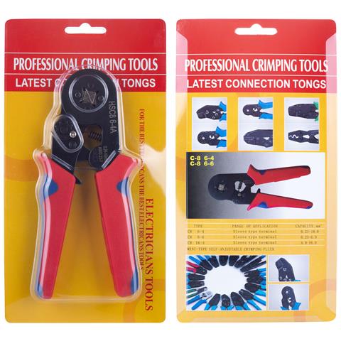 Pinza Crimpatrice Per Capicorda Isolati - Set Con 1200 Capicorda | Gamma 0.25-10.0 Mm² | Uso Universale In Officina E Garage - Foto 2