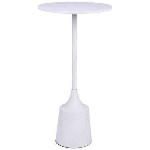 Tavolino In Metallo Bianco 30x30x59,5h Cm - Foto 1