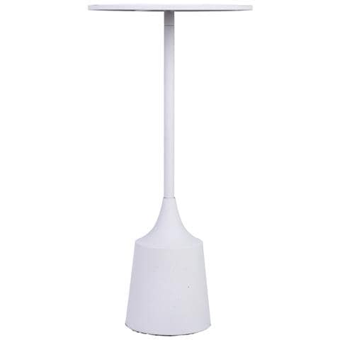 Tavolino In Metallo Bianco 30x30x59,5h Cm - Foto 2