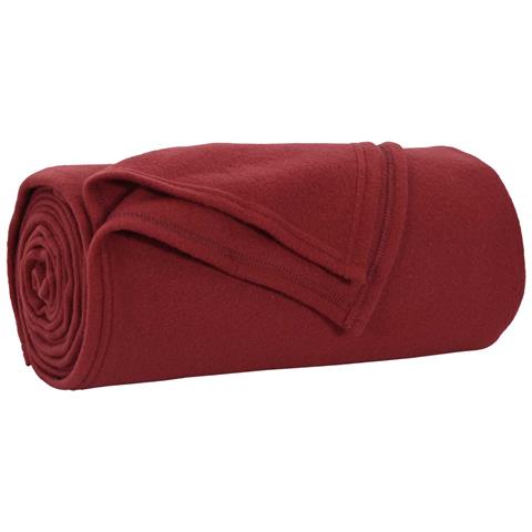 Coperta Rosso Bordeaux 240 x 220 cm Panno - Foto 1
