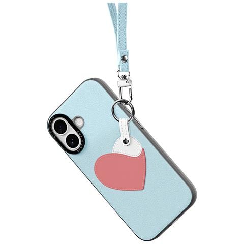 Cover per iPhone 17 - PC+Pelle /PU, Blu, Con Anillo - Foto 4