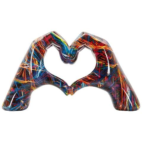 Scultura Lover Psyco In Resina Multicolore - Foto 1