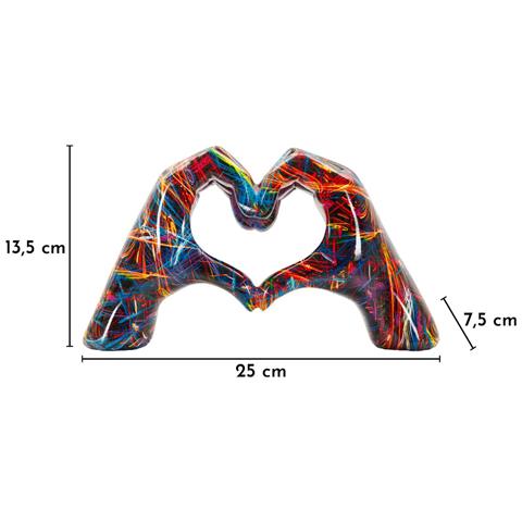 Scultura Lover Psyco In Resina Multicolore - Foto 7