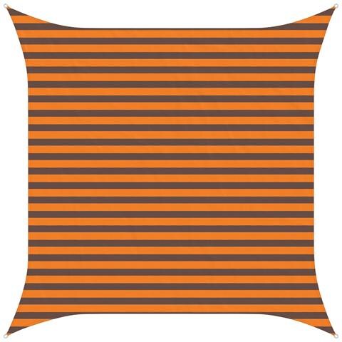 Vela da ombra solare Arancione e Marrone 3 x 3 m - Foto 1