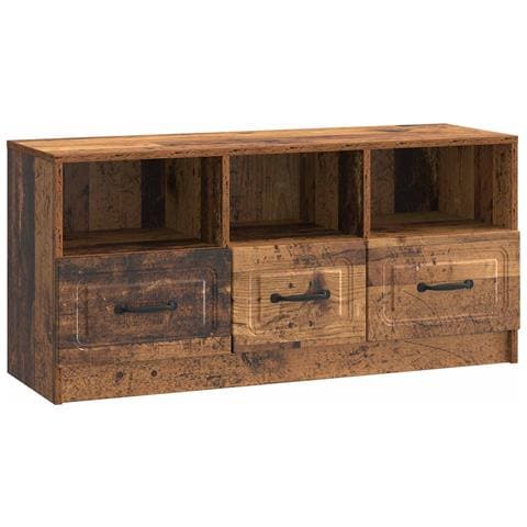 Mobile TV Legno antico 102 x 34,5 x 47 cm Legno ingegnerizzato - Foto 1