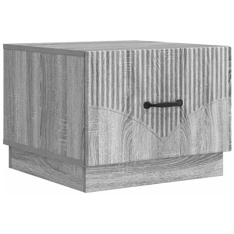 Tavolino da salotto con cassetto Grigio Sonoma 49 x 50 x 37 cm - Foto 1