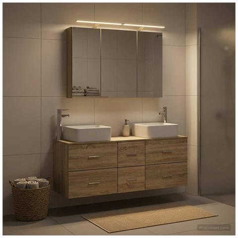 Set di mobili per il bagno 4 pcs Rovere Sonoma - Foto 2