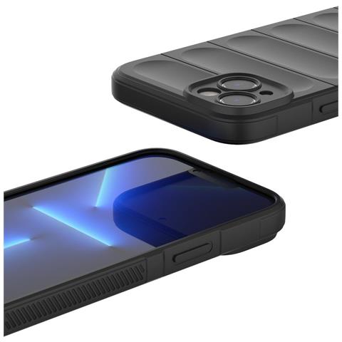 Custodia Flessibile Rinforzata Per Iphone 14 Plus Blu Chiaro - Foto 7