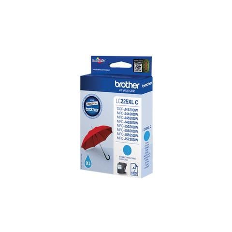 LC225XLC Cartuccia Ink Originale Ciano per MFC-J4420DW MFC-J4625DW 1200 Pagine per Stampanti - Foto 1