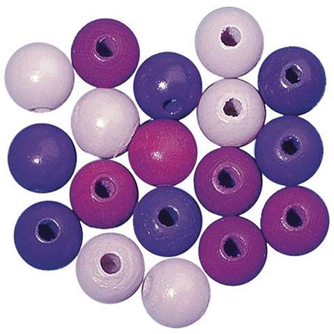 Rayher - 115 Pezzi - Perline in Legno Lucido Resistenti 6mm - Colore