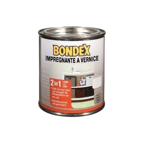 Vernice effetto impregnante 2in1 GRIGIO ARGENTO per legno interno 375ml - Foto 1