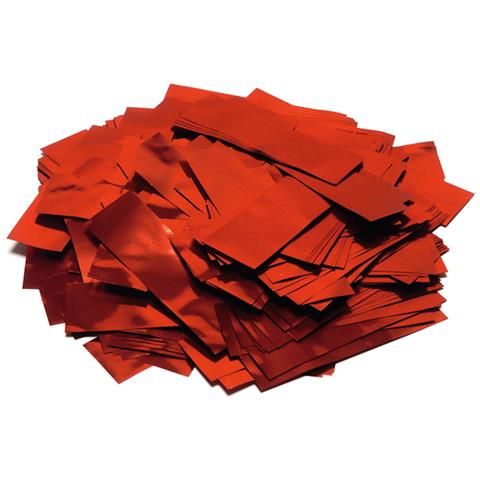Metallic Confetti Rectangular 55x18mm, Red, 1kg - Foto 1