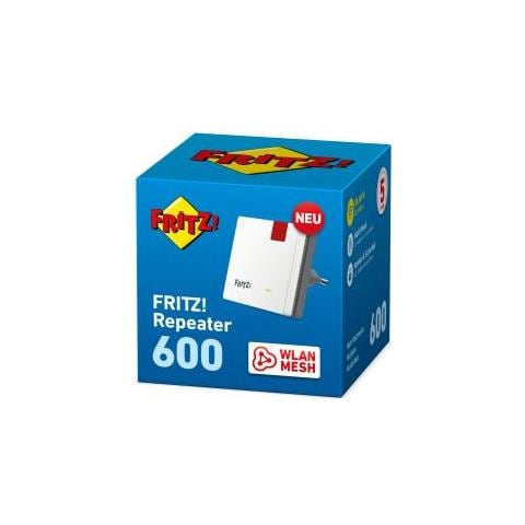 AVM FRITZ!Repeater 600 (WLAN N fino a 600 Mbit / s (2,4 GHz), rete WLAN, WPS, struttura compatta, versione in lingua tedesca)  - Foto 4