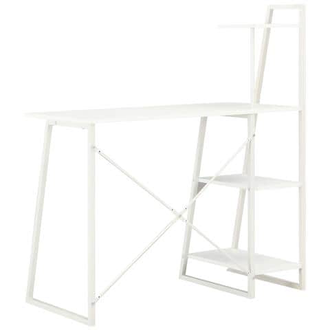 Scrivania con Mensole Bianca 102x50x117 cm - Foto 2