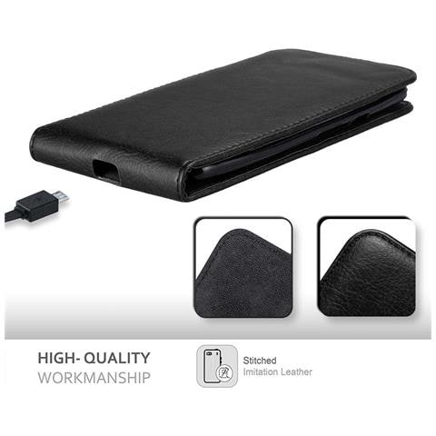 Custodia Compatibile Con Motorola Moto X Play In Nero Di Notte - Coperchio Protettivo In Design Flip Con Chiusura Magnetica - Foto 8