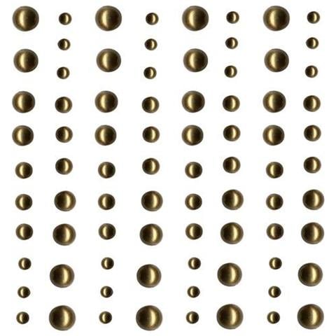 80 Perline Adesive Dorate - Foto 4