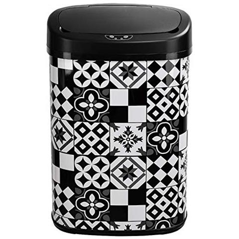 Cucina Sposta Bat-58l Nero Tile - Pattumiera Automatica Da Cucina, 58 L, In Acciaio Inox, 40,9 X 28,9 X 64,5 Centimetri Colore: Nero - Foto 1