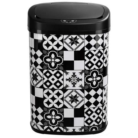 Cucina Sposta Bat-58l Nero Tile - Pattumiera Automatica Da Cucina, 58 L, In Acciaio Inox, 40,9 X 28,9 X 64,5 Centimetri Colore: Nero - Foto 5