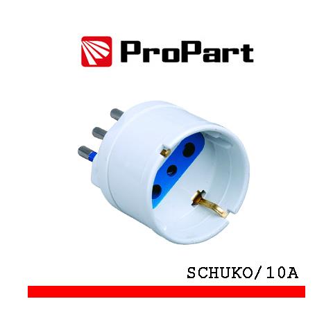 Adattatore Schuko Spina10a Polybag - Foto 1