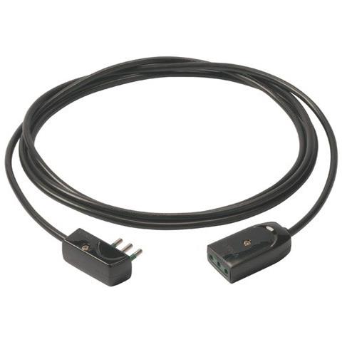 Cavo Prolunga 3g1+spina Piatta 5m Nero - Foto 1