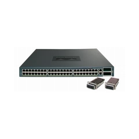 Switch Layer 3 Cisco Catalyst WS-C4948-10GE-S 48 Porte Gestibile - 48 x RJ-45 - 2 x Slot espansione - 10/100/1000Base-T - Foto 1