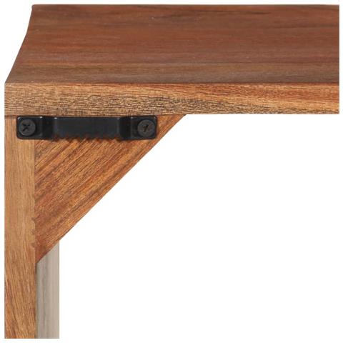Mensola 40x30x40 Cm In Legno Massello Di Acacia - Foto 10