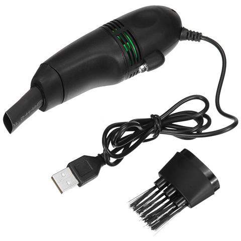 JUSTGREENBOX Mini Elettrico Usb Vaccum Cleaner Strumento Spazzola Kit Per Pc Laptop Keyboard Nero