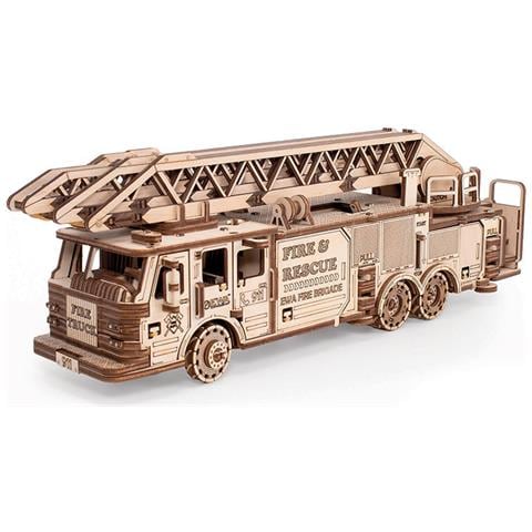 Modello 3d In Legno - Camion Dei Pompieri 37,8 Cm - Foto 1