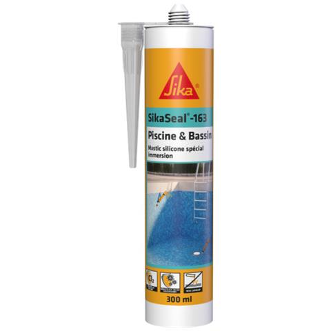 Stucco Siliconico seal - 163 Piscine & Bassin - Trasparente - 300ml - Foto 1