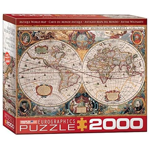 Puzzle Con Mappa Antica Del Mondo (2000 Pezzi) - Foto 1